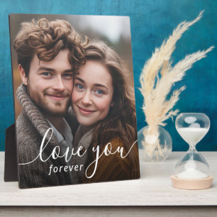 Sweethearts Love You Forever Couple's Photo Plaque