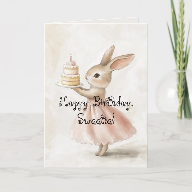 SWEETIE BIRTHDAY CARD (Front)