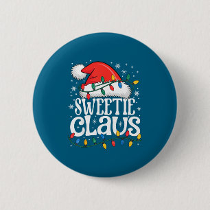 Sweetie Claus Funny Xmas Christmas Grandma Holiday 6 Cm Round Badge