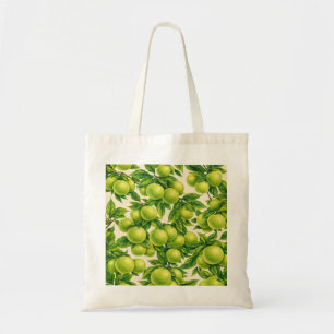 Sweetie Green Citrus Fruit Pattern Tote Bag