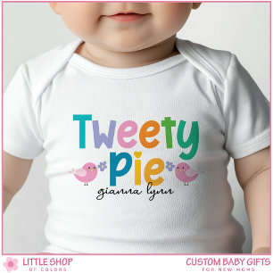 Sweetie Pie Custom Name Baby Bodysuit
