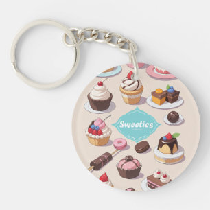 Sweeties acrylic keychain
