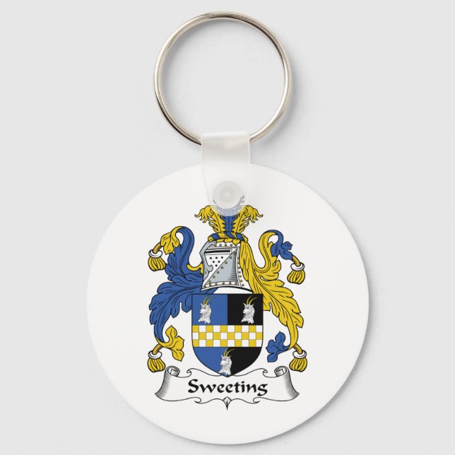 Sweeting Family Crest Key Ring (Front)