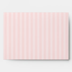 Sweetly Chic Pastel Pink and White Stripe Envelope