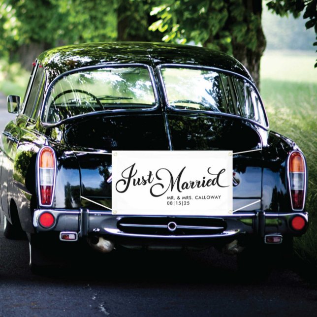 Sweetly Just Married Car Banner (Creator Uploaded)