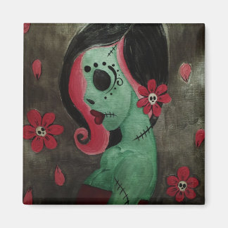 Sweetly Twisted Midnight Bloomed Magnet