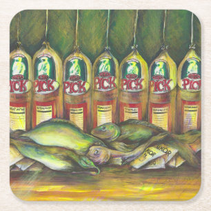 Sweetmeat Square Paper Coaster