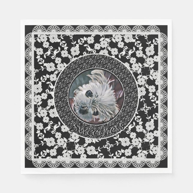 Sweetness-Black-PHOTO-Square-PHOTO-TEMPLATE-  Napkin (Front)