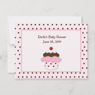 Sweetness Cupcake Baby Shower Advice Cards