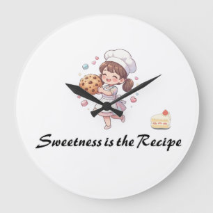 SWEETNESS IS THE RECIPE CUTE ANIME LARGE CLOCK