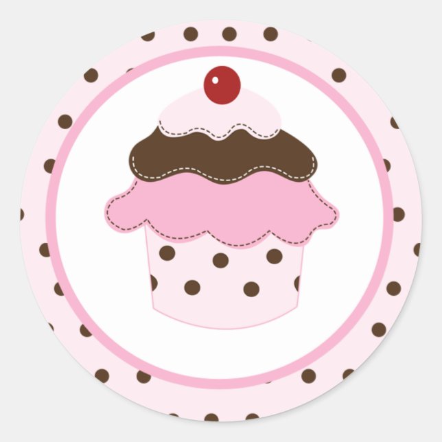 Sweetness Lil Cupcake Envelope Seals / Toppers (Front)