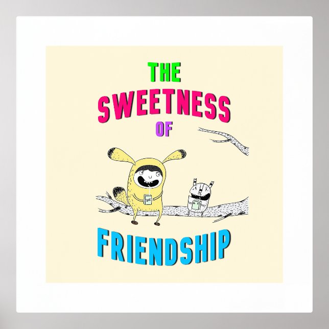 Sweetness Of Friendship Cat July Doodle 30 Friends Foil Prints (Front)