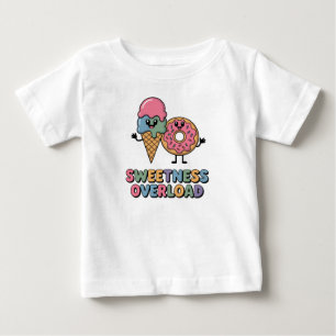 Sweetness Overload   Doughnut & Ice Cream Baby T-Shirt