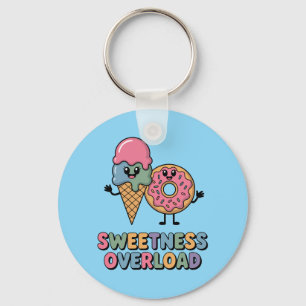 Sweetness Overload   Doughnut & Ice Cream Kids Key Ring