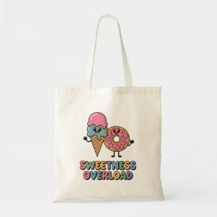 Sweetness Overload Doughnut & Ice Cream Kids Tote Bag