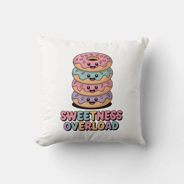 Sweetness Overload | Doughnut Kids Cushion (Front)