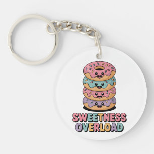 Sweetness Overload Doughnut Kids Key Ring
