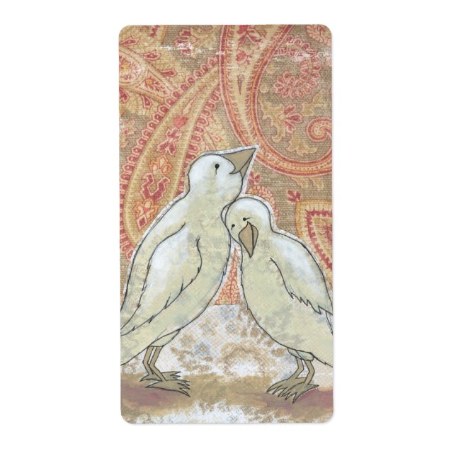 Sweetness whimsical perfect couple bird art love (Front)