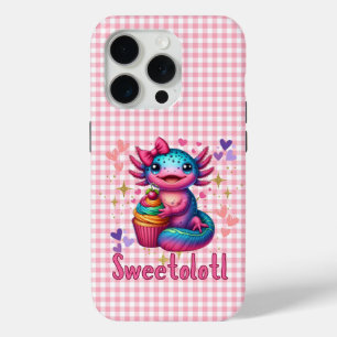 Sweetolotl Vibes Axolotl Cuteness Lovers iPhone 15 Pro Case