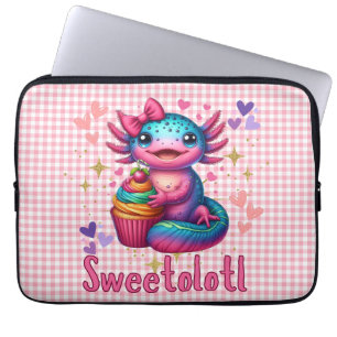 Sweetolotl Vibes Axolotl Cuteness Lovers Laptop Sleeve