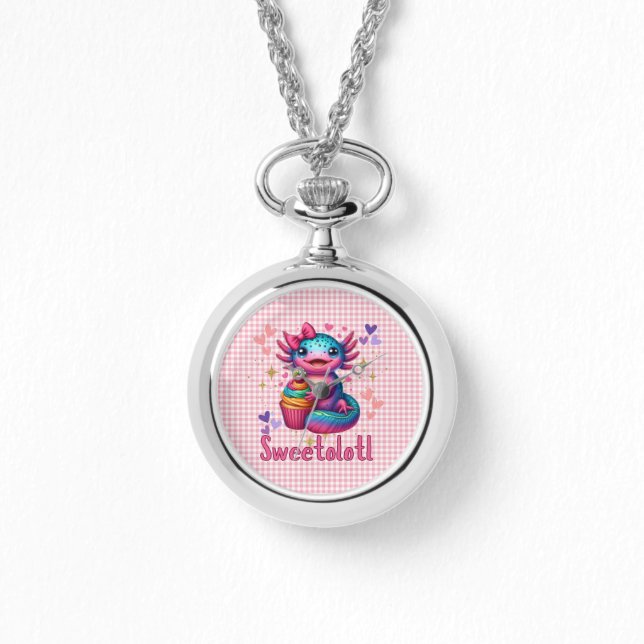 Sweetolotl Vibes Axolotl Cuteness Lovers Watch (Front)