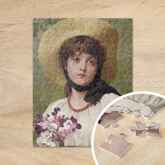 Sweetpeas | George Dunlop Leslie Jigsaw Puzzle (Creator Uploaded)