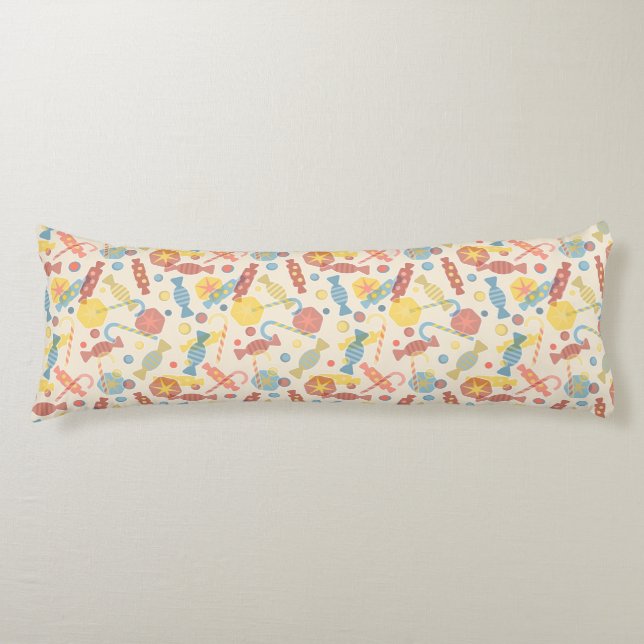 Sweets And Candy Pattern Body Cushion (Front)