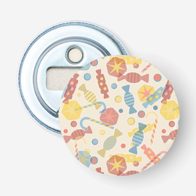Sweets And Candy Pattern Bottle Opener (Front)