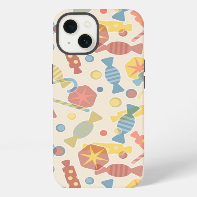 Sweets And Candy Pattern iPhone Case (Back)
