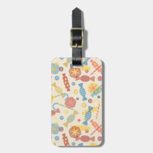 Sweets And Candy Pattern Luggage Tag