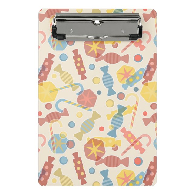 Sweets And Candy Pattern Mini Clipboard (Front)
