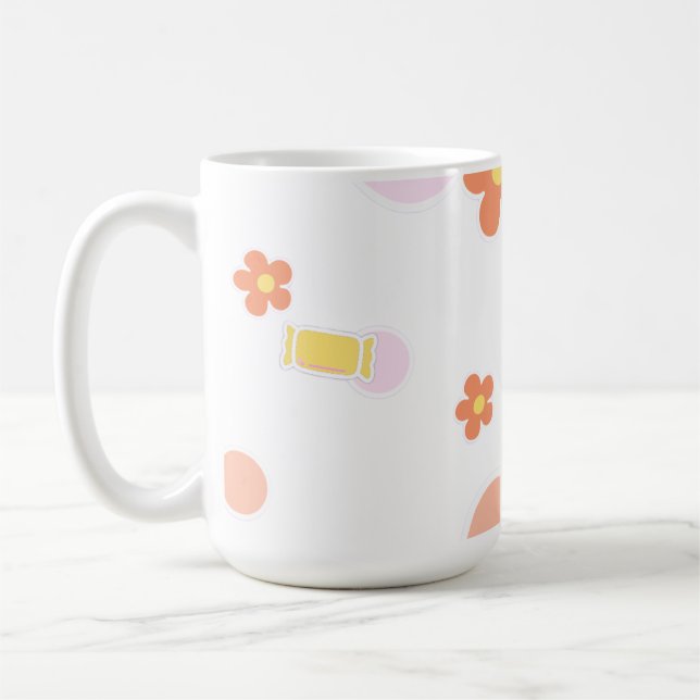 sweets and flowers coffee mug (Left)