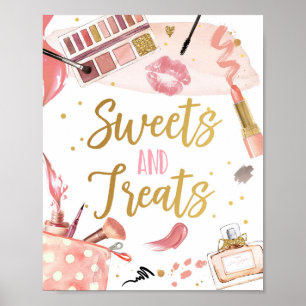 Sweets and Treats Spa Party Makeup Glamour Girl Po Poster