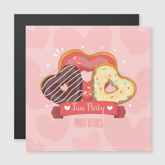 Sweets Any Event Magnetic Invitation (Front/Back)