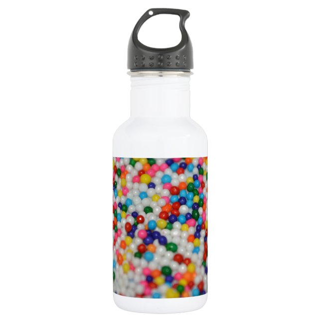 Sweets Dessert Rainbow Pattern Cake Cupcake Art 532 Ml Water Bottle (Front)
