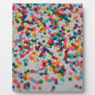 Sweets Dessert Rainbow Pattern Cake Cupcake Art Plaque