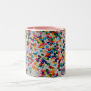 Sweets Dessert Rainbow Pattern Cake Cupcake Art Two-Tone Coffee Mug