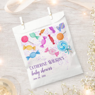 Sweets Lollipops Candy Land Baby Shower Favour Bag