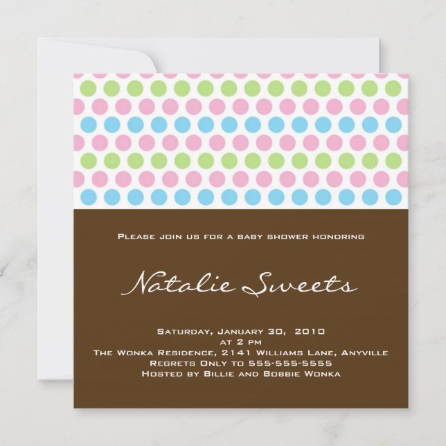 Sweets Shoppe 5x5 Invitation (Front)