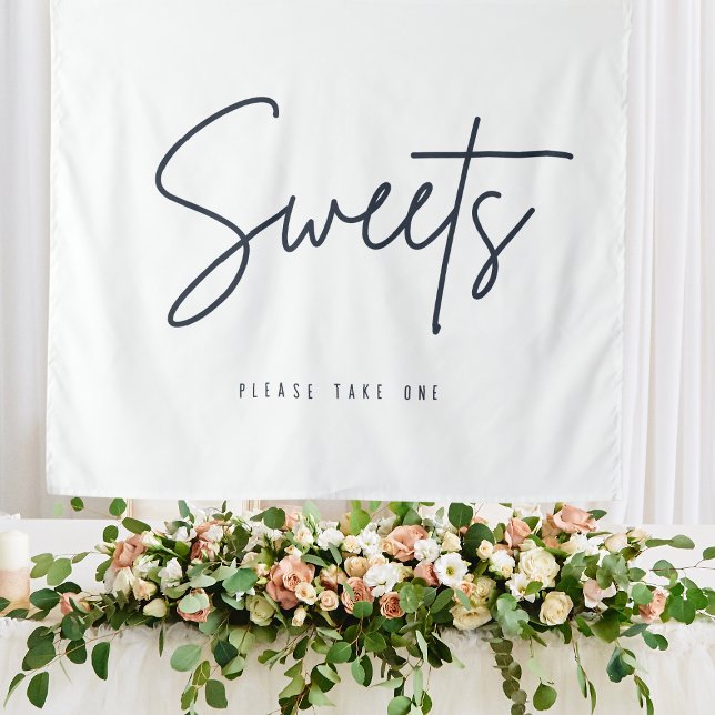 Sweets Table Backdrop Take One Dessert Wedding Tapestry (Sweets Table Backdrop Take One Dessert Wedding
)