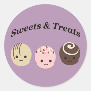 Sweets & Treats! Chocolates Classic Round Sticker