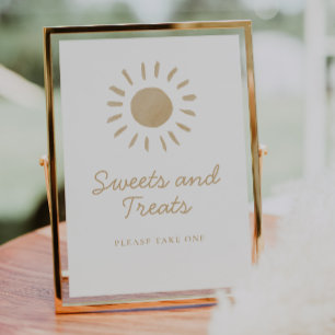 Sweets & Treats Sunshine Baby Shower Sign