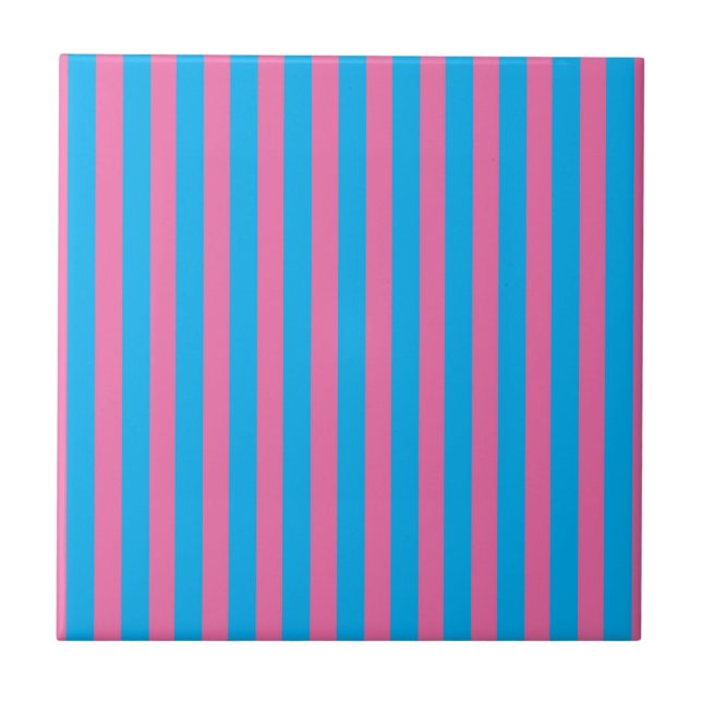 Sweetshop Candy Shop Stripe Cute Retro Ceramic Tile (Front)