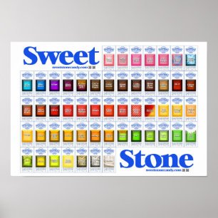 SweetStone Candy Flavour List Poster