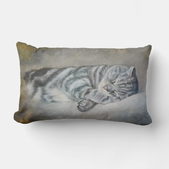 Sweety Sleeping Cat Pillow (Front)