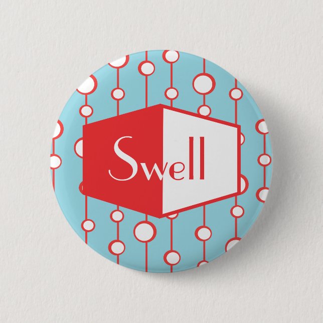 Swell 6 Cm Round Badge (Front)