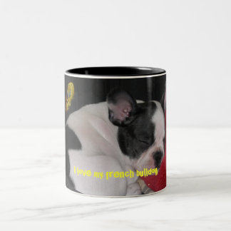 swell, I coils my french bulldog Two-Tone Coffee Mug