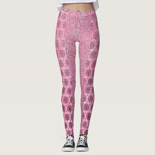 Swept Away in Pink Leggings (Front)