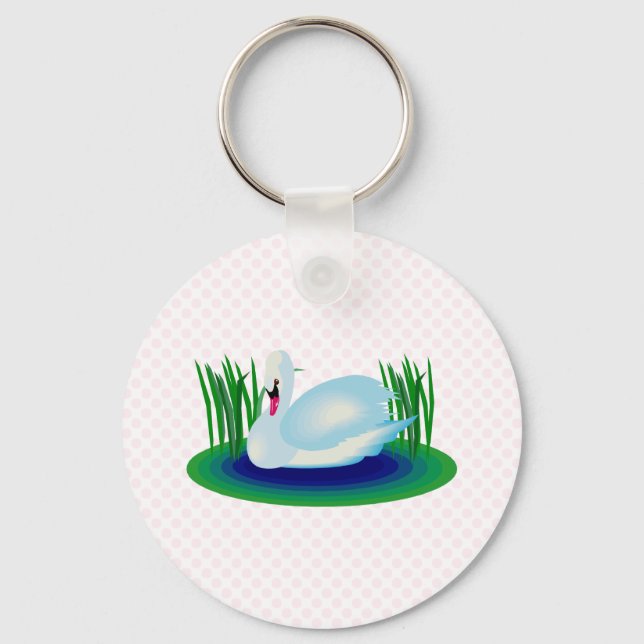 Swerra Swan Key Ring (Front)