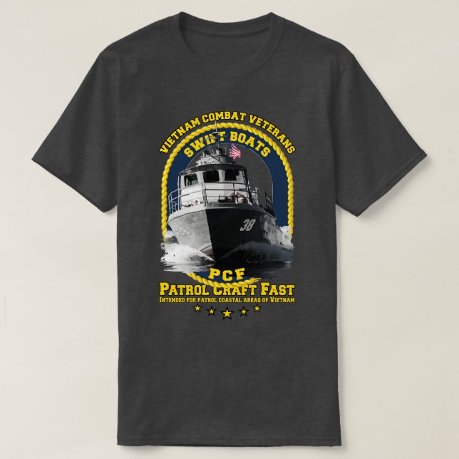 Swift Boats Vietnam Veterans T-Shirt (Design Front)